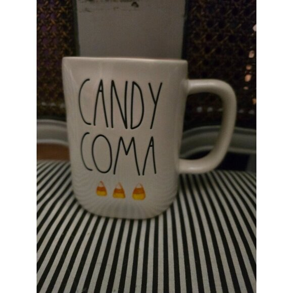 Rae Dunn Candy Coma Candy Corn Icon Halloween Mug - Picture 3 of 11
